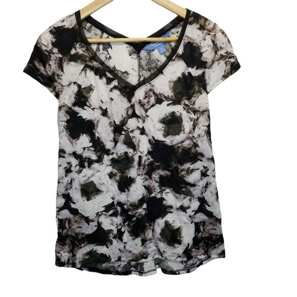 Simply Vera Vera Wang Tops - Simply Vera Wang Shirt Petite Small Floral Cap Sleeve Top